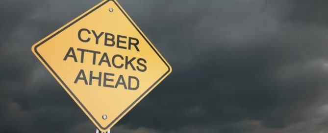 Cyber Attacks Ahead Sign