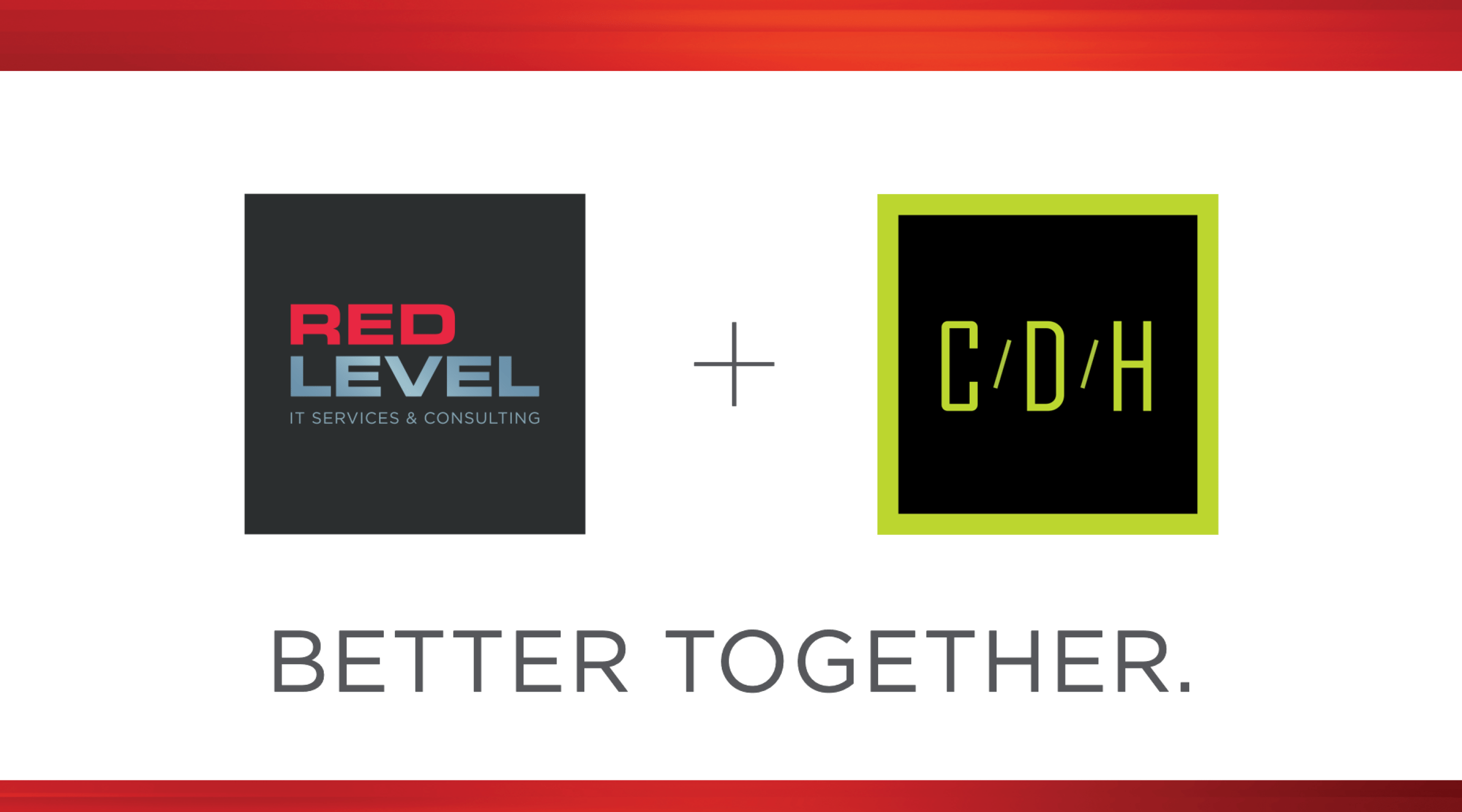 Red Level CDH Better Together Logo