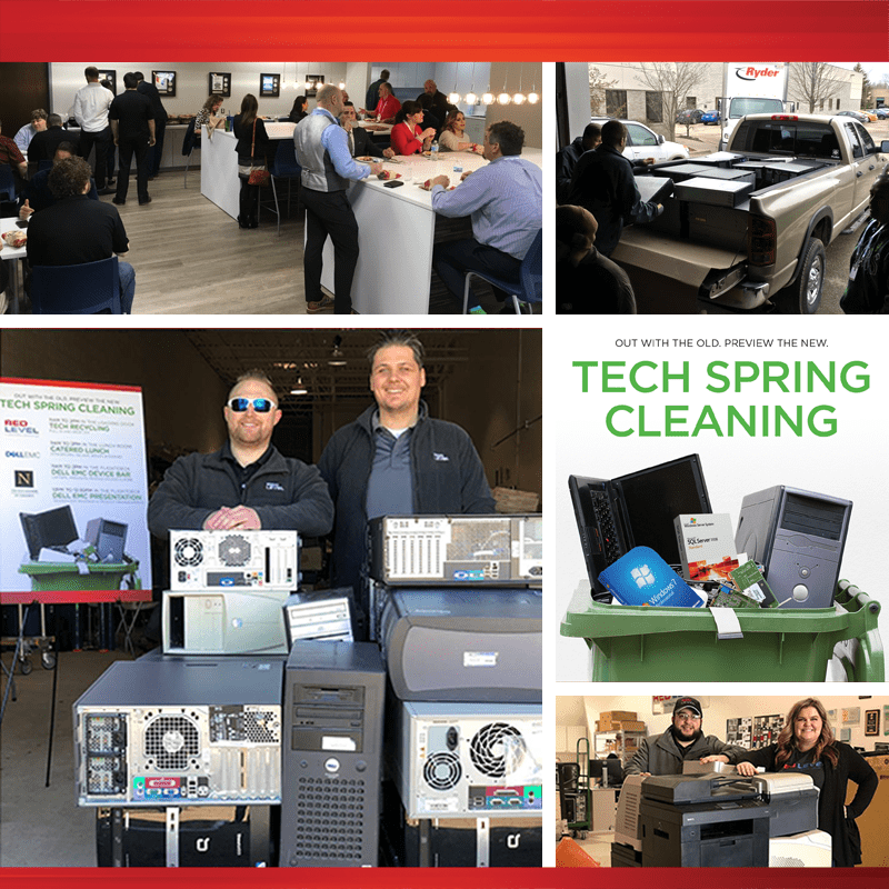 Tech Spring Cleaning Collage