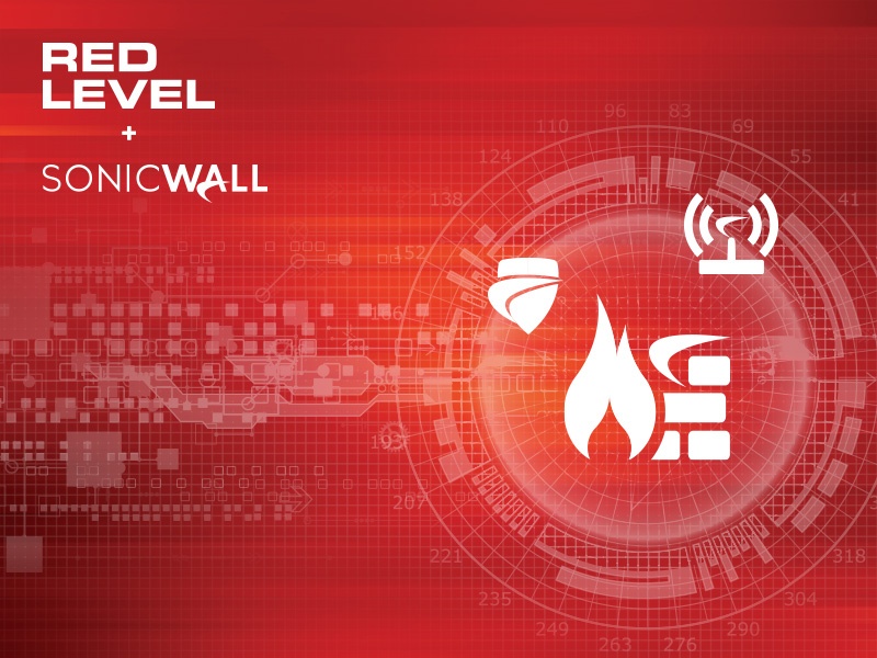 Red Level and SoniclWall Partner logo