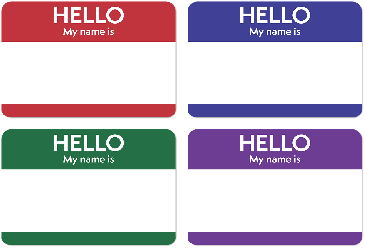 hello my name is stickers
