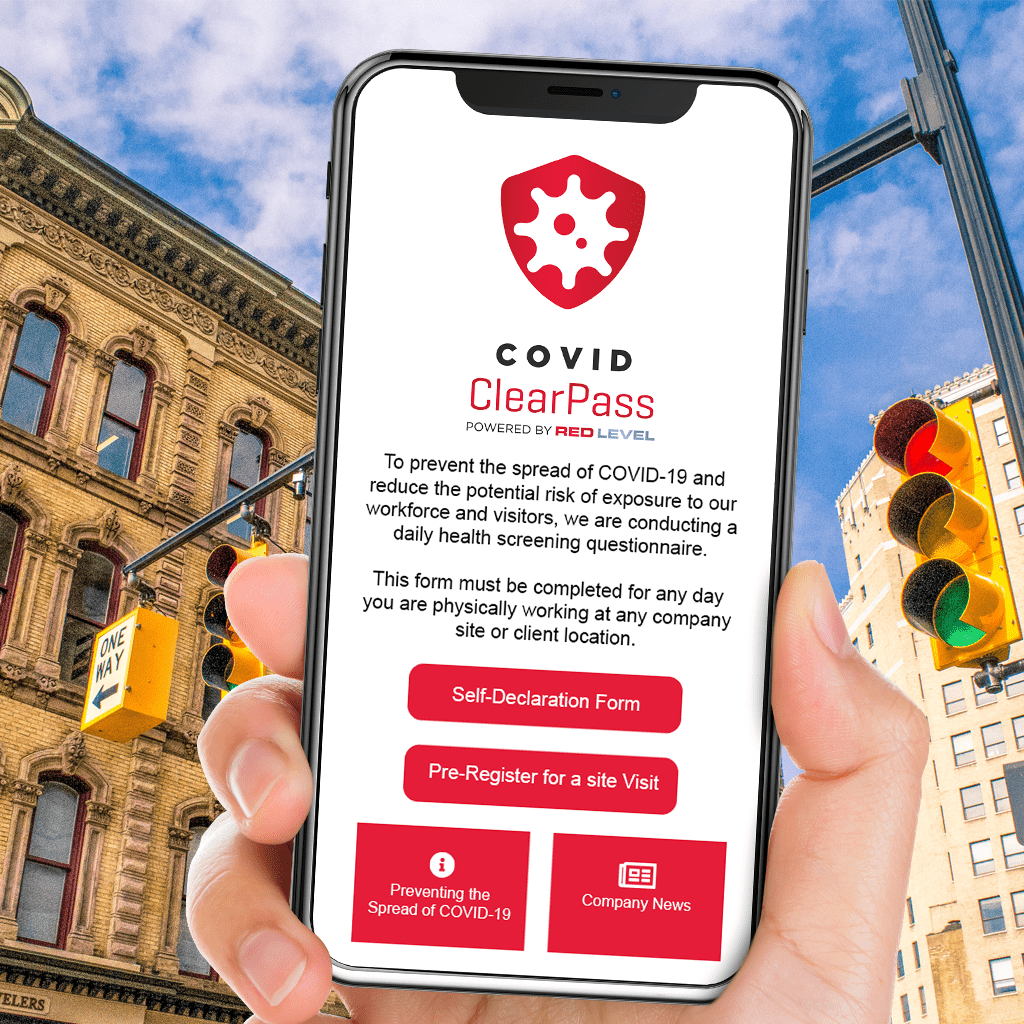 COVID ClearPass App for Michigan Businesses from Red level