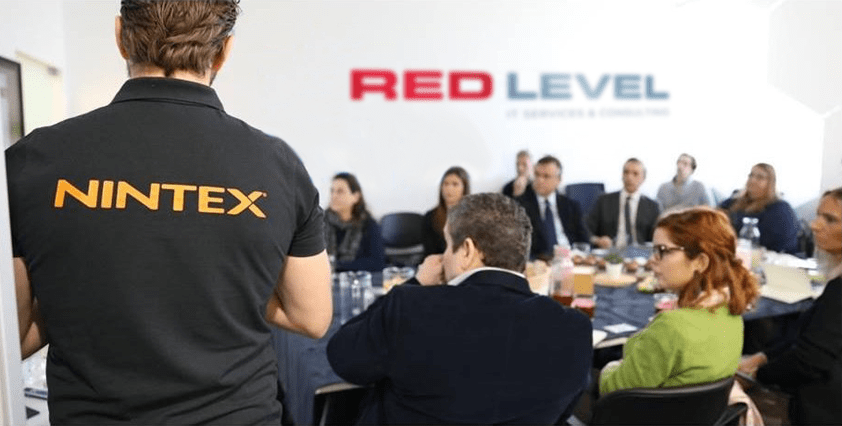 RLN_Nintex_Meeting Red Level is a Nintex Partner serving Metro Detroit, Grand Rapids, and all of Michigan